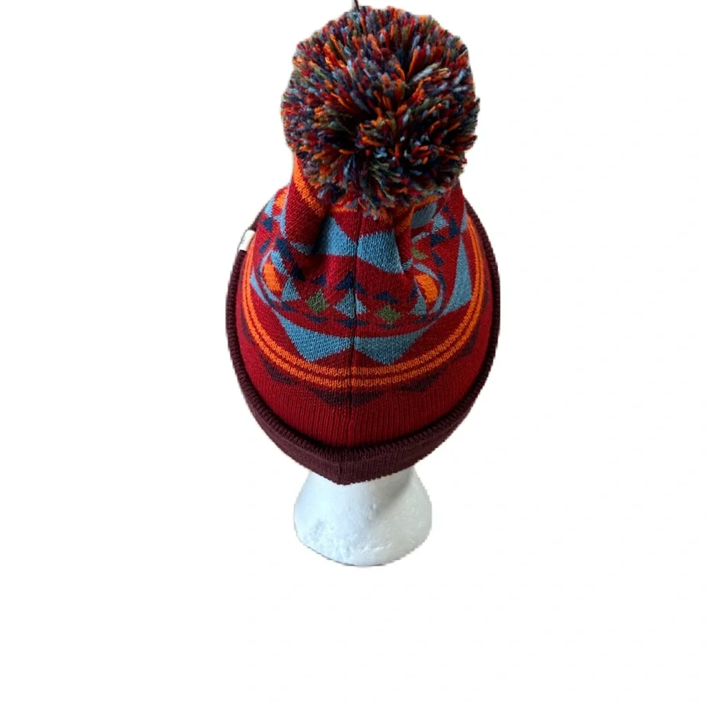 Poler Stuff Camp Vibes Mens Beanie Woodsman Outdoor Ski Hiking Camping Aztec